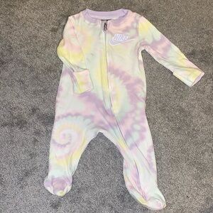 Nike Baby Tie-Dye Footie Sleeper, 3M